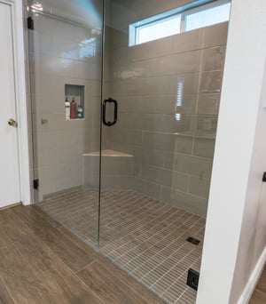 curbless shower for aging in place fresno california-1
