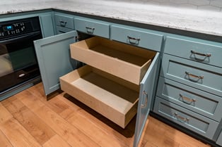 custom built pull out kitchen cupboards in fresno